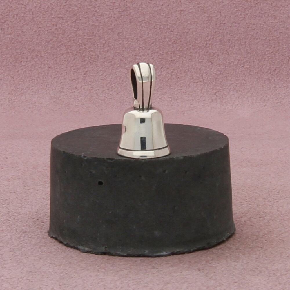 james avery sterling silver retired hand bell (rings) pendant